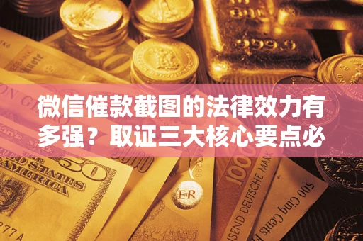 北京微信催款截图的法律效力有多强？取证三大核心要点必须知道！