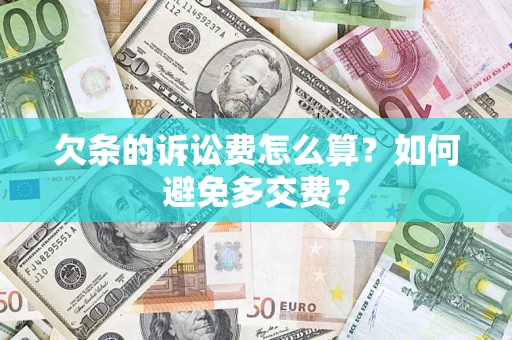 北京欠条的诉讼费怎么算？如何避免多交费？