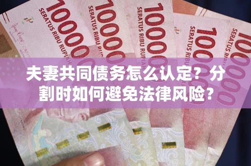 北京夫妻共同债务怎么认定？分割时如何避免法律风险？